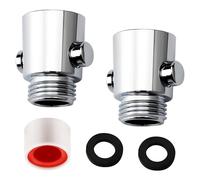 ZMDMAH Lot de 2 robinets d'arrêt pour pommeau et douche, butée d'eau, régulateur de débit G1/2