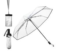 ZMDMAH Parapluie transparents, transparent, parapluie pliant, parapluie de poche automatique, parapluies, parapluies transparent cloche