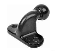 ZMdooreasy Attelage de remorque à tête sphérique de 50 mm | Capacité de 3,5 t - Fonte d'acier haute résistance pour camions, voitures, tracteurs | Montage à angle droit à 2 trous (noir)