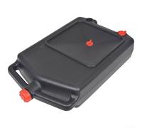 ZMdooreasy Bac de vidange d'huile usée en plastique noir de 8 L - Bac anti-fuite pour voiture, atelier d'entretien de véhicule, utilisation en atelier - Design léger - 59 x 32 x 11,5 cm
