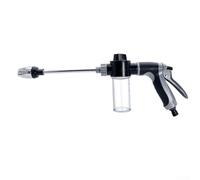 ZMdooreasy Barre de pulvérisation haute pression avec baguette d'extension en métal, buse d'arrosage de jardin 3 modes pour lavage de voiture et nettoyage de terrasse, lance en alliage avec poignée