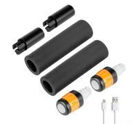 ZMdooreasy Barre lumineuse LED rechargeable et poignée en silicone pour Xiaomi pour Ninebot pour Max G30 ES Scooter Extension (A)