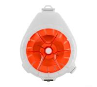 ZMdooreasy Boîte de bobine de ligne de pêche avec dispositif anti-retour et intégré, multifonctionnel en ABS carbone, organisateur de rangement pour matériel de pêche, design compact portable pour les