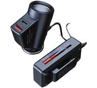 ZMdooreasy Chargeur de voiture multifonction 12 V-24 V et convertisseur d'alimentation, 5 ports de sortie y compris USB, prend en charge QC 3.0 et PD Fast Charge