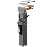 ZMdooreasy Clips de tiroir latéraux en acier inoxydable, plage de serrage réglable de 10 à 35 mm avec coussinets en silicone antidérapants et bouton de 37 mm, outil d'installation rapide pour meubles