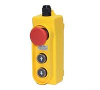 ZMdooreasy COP-21H Boîtier de commutation étanche à bouton-poussoir avec arrêt de sécurité, station de contrôle industrielle IP40 pour ascenseur, boîtier ABS, borne à vis, jaune