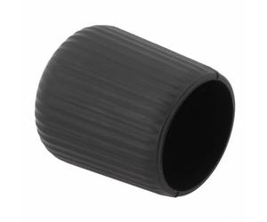 ZMdooreasy Coque de protection en silicone pour canne à pêche avec trous de drainage pour poignée et queue de pêche, accessoire antidérapant et souple (L noir)