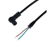 ZMdooreasy Cordon d'alimentation C13 Pigtail 18 AWG 0,75 mm² Câble d'extension à angle droit avec noyau en cuivre étamé pour réparations de bricolage et appareils haute puissance AC 250 V 10 A