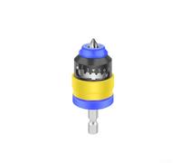 ZMdooreasy Embout de positionnement réglable en métal de 2 à 8 mm pour tournevis électrique, installation précise de vis pour cloison sèche (jaune et bleu)