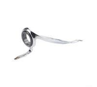 ZMdooreasy Ensemble de guides de canne à pêche en acier inoxydable avec anneau à double pied pour canne à pêche en mer et eau douce, débit de ligne lisse, cadre résistant à la rouille, précision de