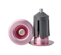 ZMdooreasy Extrémités de guidon de vélo en alliage d'aluminium pour vélo de route, VTT, 22-24 mm, léger, anti-poussière avec verrou d'extension, plusieurs couleurs disponibles (rose)