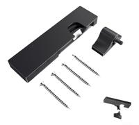ZMdooreasy Ferme-porte hydraulique avec amortisseur silencieux, tension réglable, dispositif de sécurité anti-pincement pour portes de sécurité en bois et verre, construction en acier au carbone, noir