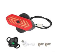 ZMdooreasy Feu arrière pour scooter électrique avec clignotants et chargement sans fil, kit de garde-boue arrière compatible avec Xiaomi 4 Pro, lampe de sécurité télécommandée (A)