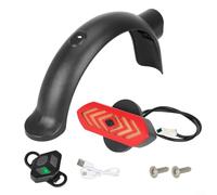 ZMdooreasy Feu arrière pour scooter électrique avec clignotants et chargement sans fil, kit de garde-boue arrière compatible avec Xiaomi 4 Pro, lampe de sécurité télécommandée (B)