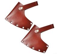 ZMdooreasy Gaine de hache en cuir pour protection de tête de hachette, protection d'outils robuste en cuir de vache avec fermeture à pression sécurisée, étui de rangement pour lame de camping en plein