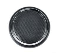 ZMdooreasy Grille de haut-parleur de porte avant pour Mini Cooper Hatchback R56 Roadster R59 Coupé R58 Garniture intérieure noire chromée 2007-2015