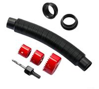 ZMdooreasy Home Kit de connecteur de trop-plein pour seau à pluie avec rondelles robustes et tuyaux flexibles, compatible avec les récipients en plastique ou en bois (B)