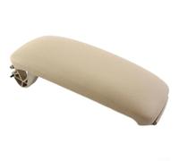 ZMdooreasy Housse d'accoudoir de console centrale pour A4 B6 B7 S4 pour A6 C6 - Couvercle de rechange en cuir - Ajustement direct sans perçage - Noir (beige)