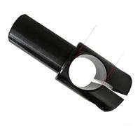 ZMdooreasy Joint flexible profilé en aluminium pour machine de recouvrement du bois, 22 mm 25 mm, double ouverture, gauche et droite, long lien de connexion à tige unique, noir (85 x 3522-R)