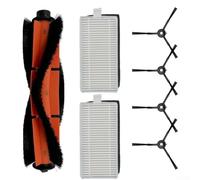 ZMdooreasy Kit brosse latérale principale et filtre pour aspirateur Dreame For Trouver M1 pour robot Mova M1 avec 1 brosse principale, 2 filtres et 4 brosses latérales