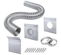 ZMdooreasy Kit d'air extérieur pour poêle à granulés, kit d'admission d'air frais pour poêle à granulés, 5,1 x 152,4 cm