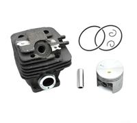 ZMdooreasy Kit d'assemblage de cylindre de tronçonneuse 47 mm pour MS361 MS360 MS341, pour bloc PISTON remplace 1135 020 1202 1135 020 1210, pièces de moteur en métal
