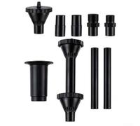 ZMdooreasy Kit de 9 buses de fontaine avec 3 modes de pulvérisation, pulvérisateurs réglables en plastique pour bassin de jardin, aquariums et fontaines d'eau extérieures, installation facile