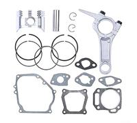 ZMdooreasy Kit de bielle à anneau piston de 68 mm avec ensemble complet de joints | pour moteur à essence GX160 à 4 temps | Pour tronçonneuse pompe à eau générateur de pièces de rechange