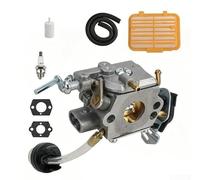 ZMdooreasy Kit de carburateur 588247901 pour tronçonneuse HUA modèles 130 et 135II, assemblage de carburant en acier de précision pour scie à essence à gaz, pièces de rechange
