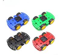 ZMdooreasy Kit de châssis de voiture intelligent avec encodeur pour Arduino, cadre acrylique double couche, alimentation CC 3 V-10 V, réduction 48:1, kit électronique à faire soi-même (vert)