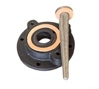 ZMdooreasy Kit de remplacement de piston et valve manuelle de type 75 avec valve de piercing de nez, anneaux d'étanchéité, boulons en fonte, cuir synthétique, vert foncé, noir (silicone noir mat)