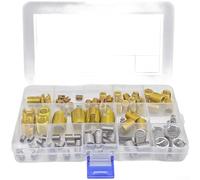 ZMdooreasy Kit de réparation de filetage 116 pièces avec fil et inserts autotaraudeuses, ensemble de manchons fendus en acier au carbone pour électronique automobile marine, résistant à la rouille