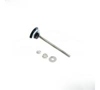 ZMdooreasy Kit de verrouillage de capot de course en aluminium pour panneau de pare-chocs de voiture, loquet sécurisé avec tige en acier inoxydable, installation à percer rouge, bleu, noir, argent (25