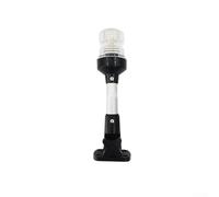 ZMdooreasy Lampe de navigation LED en forme d'ancre marine à 360 °, perche réglable en acier inoxydable de 2,4 cm, design pliable à 180 ° pour yacht, bateau, kayak, pêche (22,9 cm)