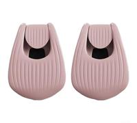 ZMdooreasy Lot de 10 supports de canne à pêche réglables en EVA pour cannes à leurre, fixation sécurisée, protection antidérapante, accessoire multi-usage bleu, rose, vert, blanc (poudre)