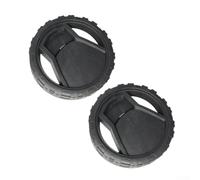 ZMdooreasy Lot de 2 roues de rechange pour nettoyeur haute pression Karcher modèles K2 K3 K4 K5 Premium 5.515-298.0 160 - Roue de rechange robuste et silencieuse - Noir