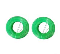 ZMdooreasy Lot de 2 rouleaux de fil de rechange en nylon pour débroussailleuse de 30 m chacun, convient pour la coupe de l'herbe et le remplissage de bobines de fil (1,6 mm, vert)