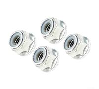 ZMdooreasy Lot de 4 écrous filetés à gauche 579 07 64-01 pour brosse 143R II 236R, pièce de rechange en acier pour un assemblage sûr et un fonctionnement sûr (écrou de débroussailleuse)