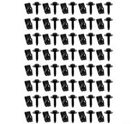 ZMdooreasy Lot de 40 clips d'écrou en U et boulons à tête hexagonale 6,35 mm utilisés dans les applications automobiles telles que le montage de grille de rétention de pare-chocs et la fixation de