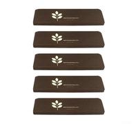 ZMdooreasy Lot de 5 tapis antidérapants phosphorescents pour une meilleure visibilité des escaliers et pour plus de sécurité avec matériau polyester durable (trèfle à cinq feuilles)