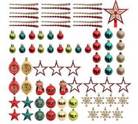 ZMdooreasy Lot de 78 boules de Noël à suspendre pour sapin de Noël et fêtes de fin d'année, pour créer une atmosphère saisonnière