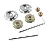 ZMdooreasy Lot de 8 adaptateurs de lame de débroussailleuse en métal avec écrou et rondelle pour débroussailleuse à tige droite pour modèles FS55R FS85 FS90 FS110 SS-18