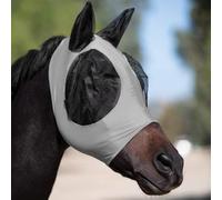 ZMdooreasy Masque anti-mouches pour cheval avec oreilles, maille douce et respirante, protection solaire pour chevaux, design 3D, ajustement élastique confortable pour le toilettage quotidien