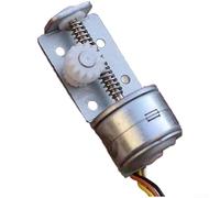 ZMdooreasy Moteur pas à pas de 15 mm avec tige à vis linéaire, réduction de l'engrenage à vis sans fin 13 dents 1:9,5, 2 phases 4 fils pour moniteur d'appareil photo et projets d'automatisation de