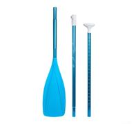 ZMdooreasy Pagaie réglable en alliage d'aluminium à 3 sections amovibles pour pagaie de kayak avec options de tête simple et double pour stand up board sports nautiques bleu 160 cm-210 cm (extrémité