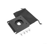 ZMdooreasy Planche de montage de pompe à eau électrique pour table IGT, accessoire de table de camping en alliage d'aluminium avec 4 vis moletées, plaque de montage latérale stable pour équipement de