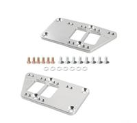 ZMdooreasy Plaque d'adaptation de support moteur pour Chevy Small Block Swap, kit de support en aluminium CNC 551628, soulève le vilebrequin 0,4 cm, pas de meulage nécessaire, argent