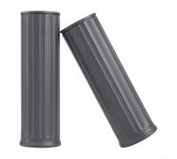 ZMdooreasy Poignées ergonomiques en TPE pour guidon, nervurées | Caoutchouc absorbant les chocs, diamètre intérieur 20 mm, compatible avec trottinette électrique xiaomi 4 Pro Plus, gris