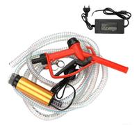 ZMdooreasy Pompe à eau électrique submersible pour diesel avec multi-tension 12 V 24 V 220 V, pompe en acier inoxydable de 51 mm et tuyau en acier de 4 mètres pour un transfert de carburant fiable