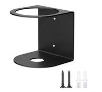 ZMdooreasy Porte-bouteille pulvérisateur, support mural en métal, construction en acier stable, conception peu encombrante, pour un rangement efficace dans les espaces de travail et les garages, noir